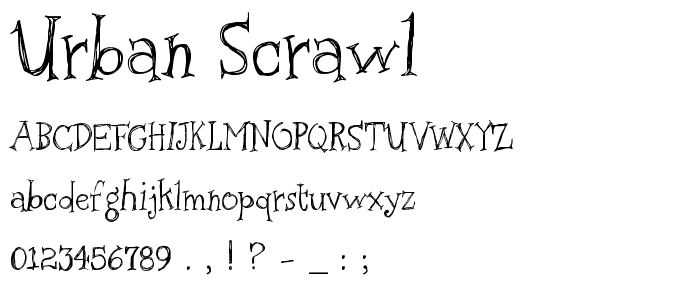 Urban Scrawl font